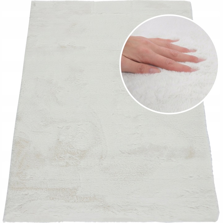 Covor, e-floor, Rabbit Foxy, 160 x 220 cm, Crem, Dreptunghi, Camera de zi, Antiderapant, Compatibil Cu Incalzirea Prin Pardoseala, Oeko-Tex, Durabil, Finisaj De Calitate, Se Va Potrivi Tuturor, Poliester