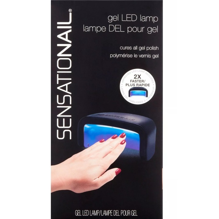 Lampa LED Sensationail, GEL Polish, Negru