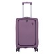 Troler cabina avion, cu buzunar frontal, Marime S, 55x36x20 cm, 4 roti cu rotatie 360° silentioase, material Polipropilena special flexibil anti-casabil, Mov, 166, CASLON ®