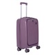 Troler cabina avion, cu buzunar frontal, Marime S, 55x36x20 cm, 4 roti cu rotatie 360° silentioase, material Polipropilena special flexibil anti-casabil, Mov, 166, CASLON ®