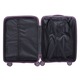 Troler cabina avion, cu buzunar frontal, Marime S, 55x36x20 cm, 4 roti cu rotatie 360° silentioase, material Polipropilena special flexibil anti-casabil, Mov, 166, CASLON ®