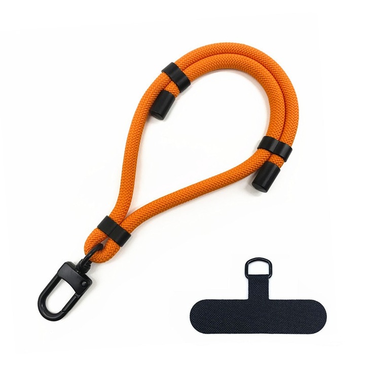 Snur Universal pentru telefon, curea antifurt pentru majoritatea smartphone-urilor, RWS1 - Portocaliu