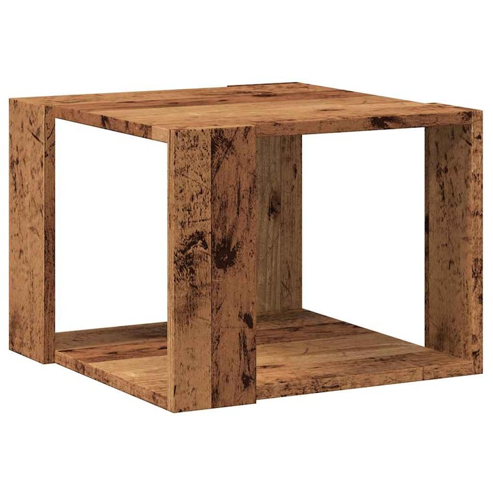 Масичка за кафе от старо дърво vidaXL, 40x40x30 см, Инженерна дървесина, 3.9 Kg 856494