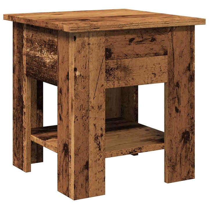 Масичка за кафе от старо дърво vidaXL, 40x40x42 см, Инженерна дървесина, 6 Kg 856798