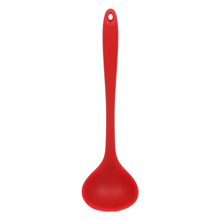 Polonic, Cozevdnt, din silicon, cu carlig, argintiuRosu