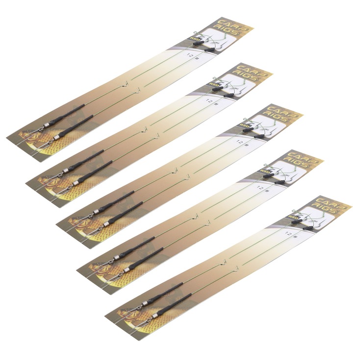 5 darabos Longziming horgászhorog készlet, fém, tartós, 12#