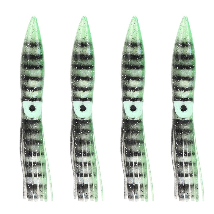 4 db műcsali szett, Enforose, 11 cm, 5g, PVC, polip típusú