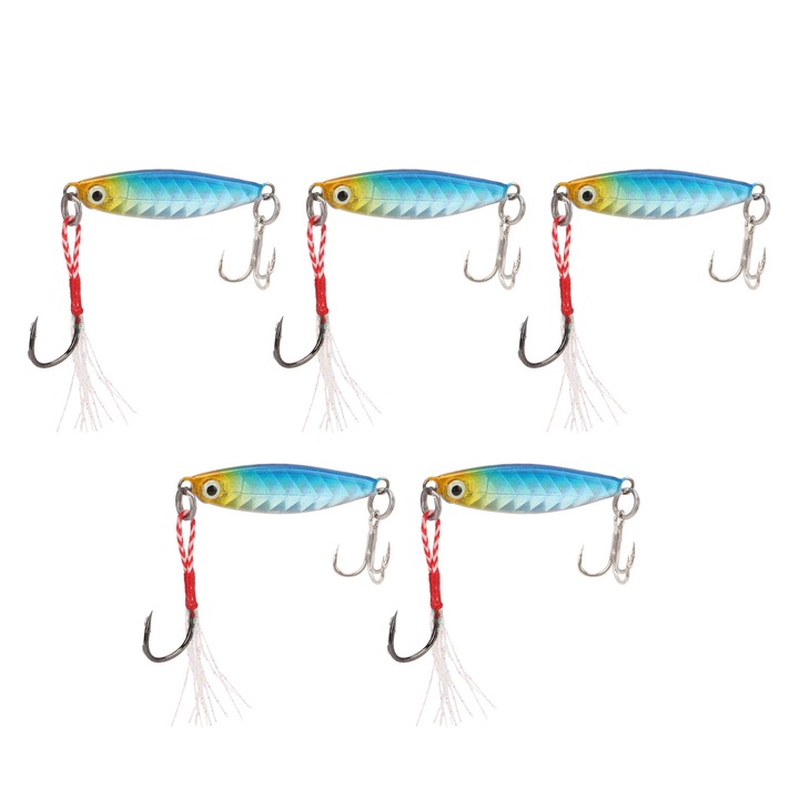 5 db műcsali szett, Enforose, 7g, vas, édesvízre/sósvízre