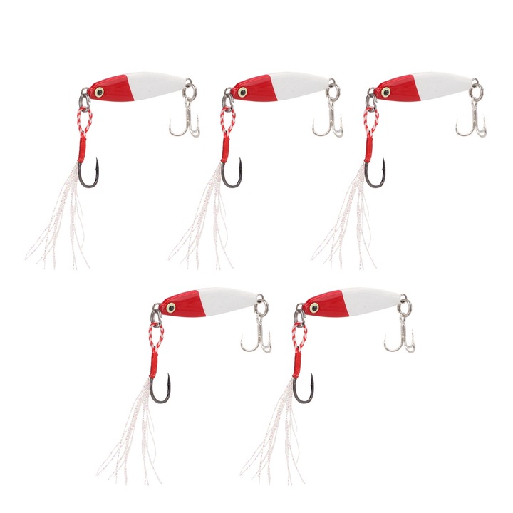 5 db műcsali szett, Enforose, 7g, vas, sós/édesvízi