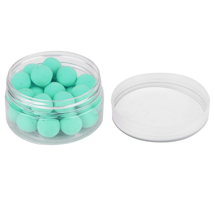 1 cutie PVA Margele Feeder plutitoare pentru crap, Momeala artificiala pentru pescuit, Momeala pentru peste (Verde 14mm)