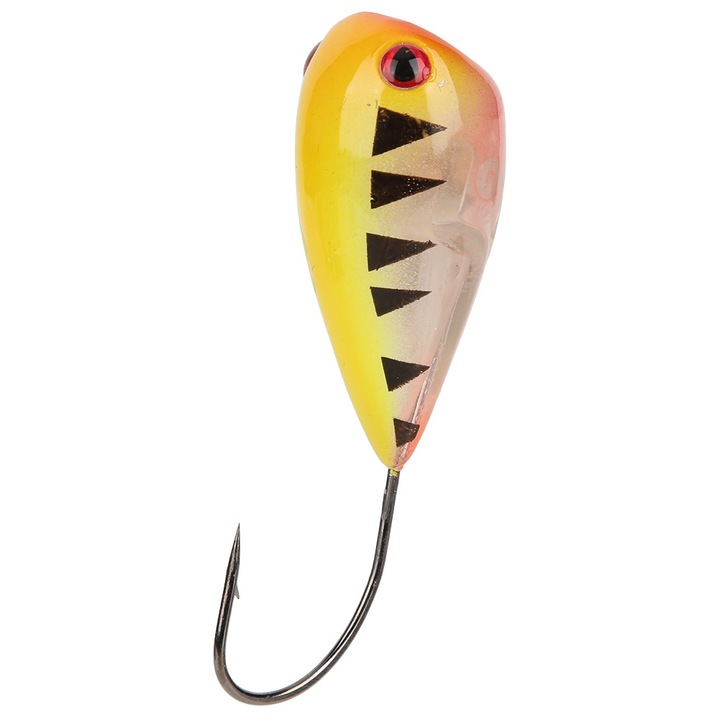 Jéghorgász csalik Popper kemény mesterséges tojás hajtókar egyetlen éles horoggal