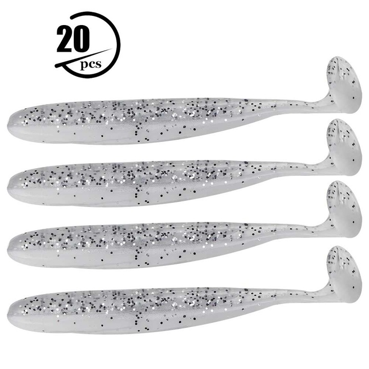 20 darabos 7,5 cm-es Enforose csalikészlet halaknak (fehér)