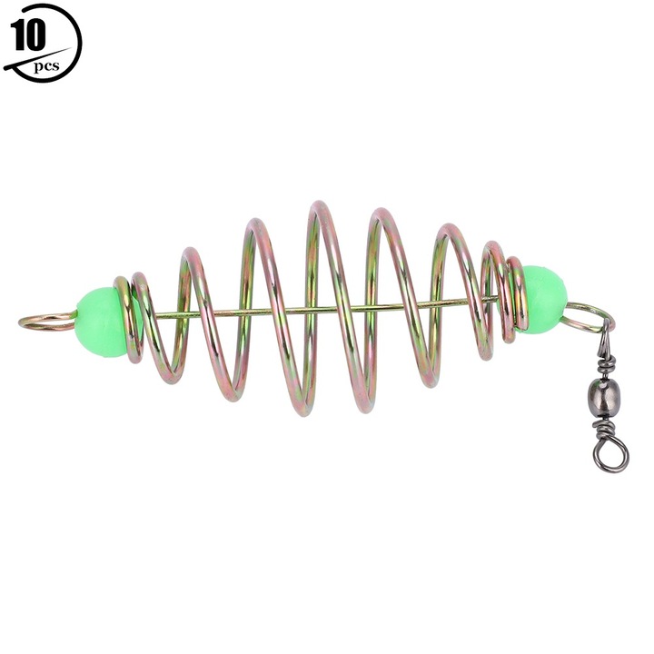 Enforose 10 db rozsdamentes acél horgászcsali készlet (L)