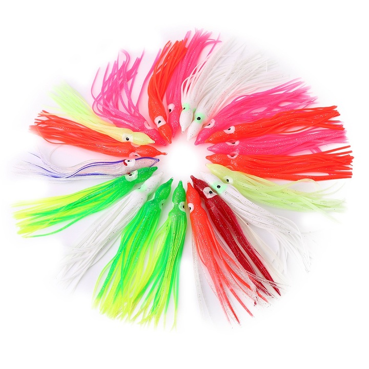 Tintahal csali, Enforose, 20 darabos készlet, 15 cm, PVC