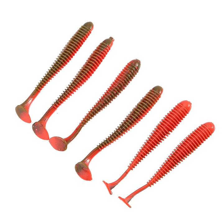 Enforose 6 db-os bionikus horgászcsali készlet, valósághű megjelenés, 9 cm, többszínű