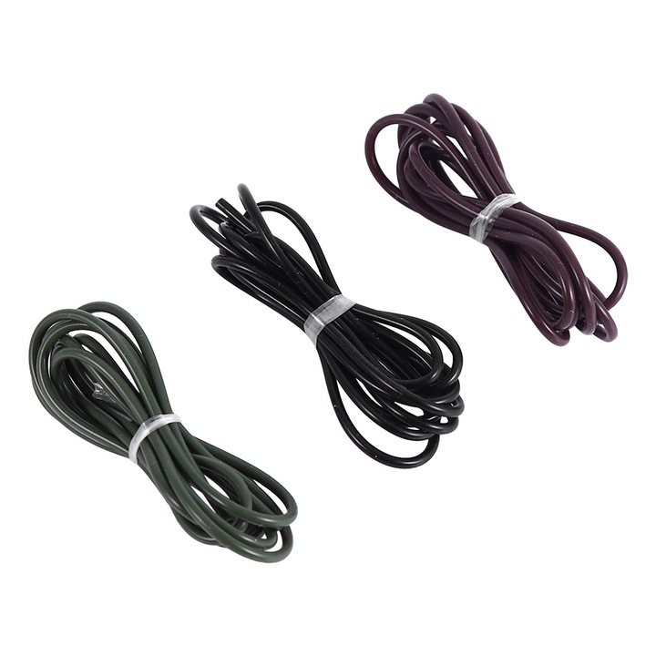 Instalatii din silicon pentru pescuit, Enforose, 3 buc set crap manson tuburi prefacand linii pescuit 1 metru