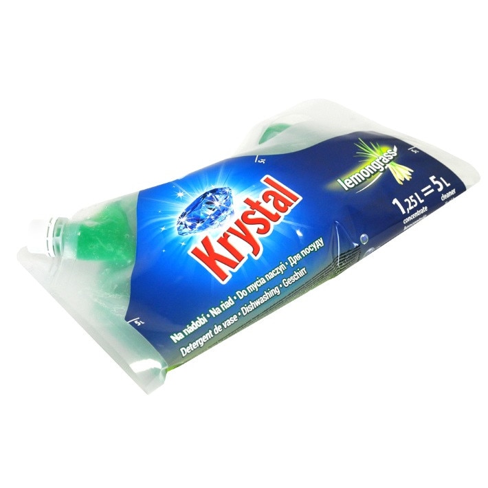Concentrat detegent de vase cu lamaita, Krystal, 1.25L=5L