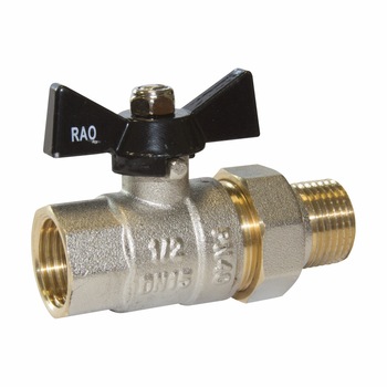 Robinet apa sfera cu fluture si olandez filet interior - filet exterior (FI-FE), Raodyne, 3/4 Robinet apa sfera cu fluture si olandez filet interior - filet exterior (FI-FE), Raodyne, 3/4