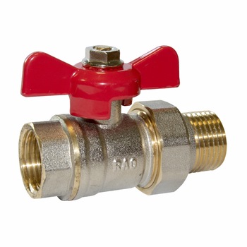 Robinet apa sfera cu fluture si olandez PN16 filet interior - filet exterior (FI-FE), Raodyne, 3/4 Robinet apa sfera cu fluture si olandez PN16 filet interior - filet exterior (FI-FE), Raodyne, 3/4