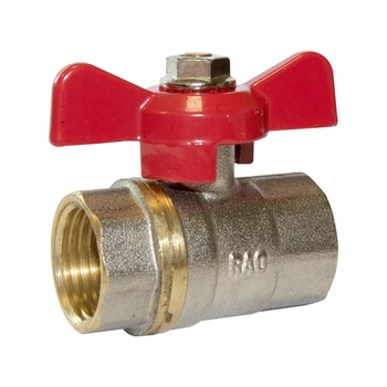 Robinet apa sfera cu fluture PN16 filet interior - filet interior (FI-FI), Raodyne, 1/2 Robinet apa sfera cu fluture PN16 filet interior - filet interior (FI-FI), Raodyne, 1/2