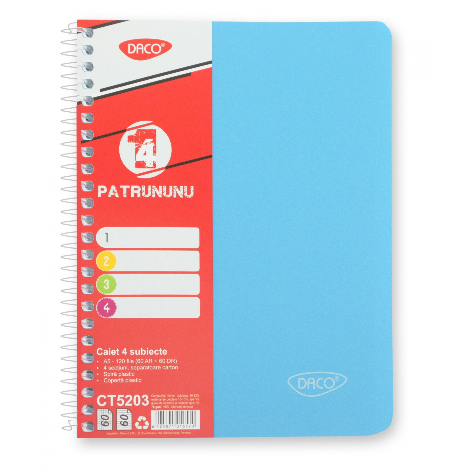 Caiet A5 120 file 4 subiecte