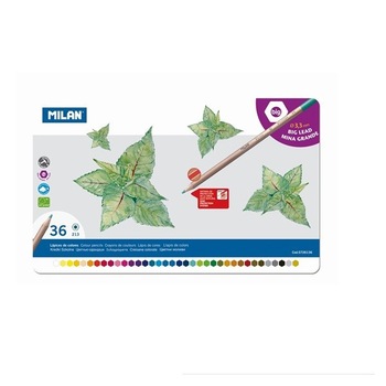 Creion color 36 cutie metalica MILAN Creion color 36 cutie metalica MILAN