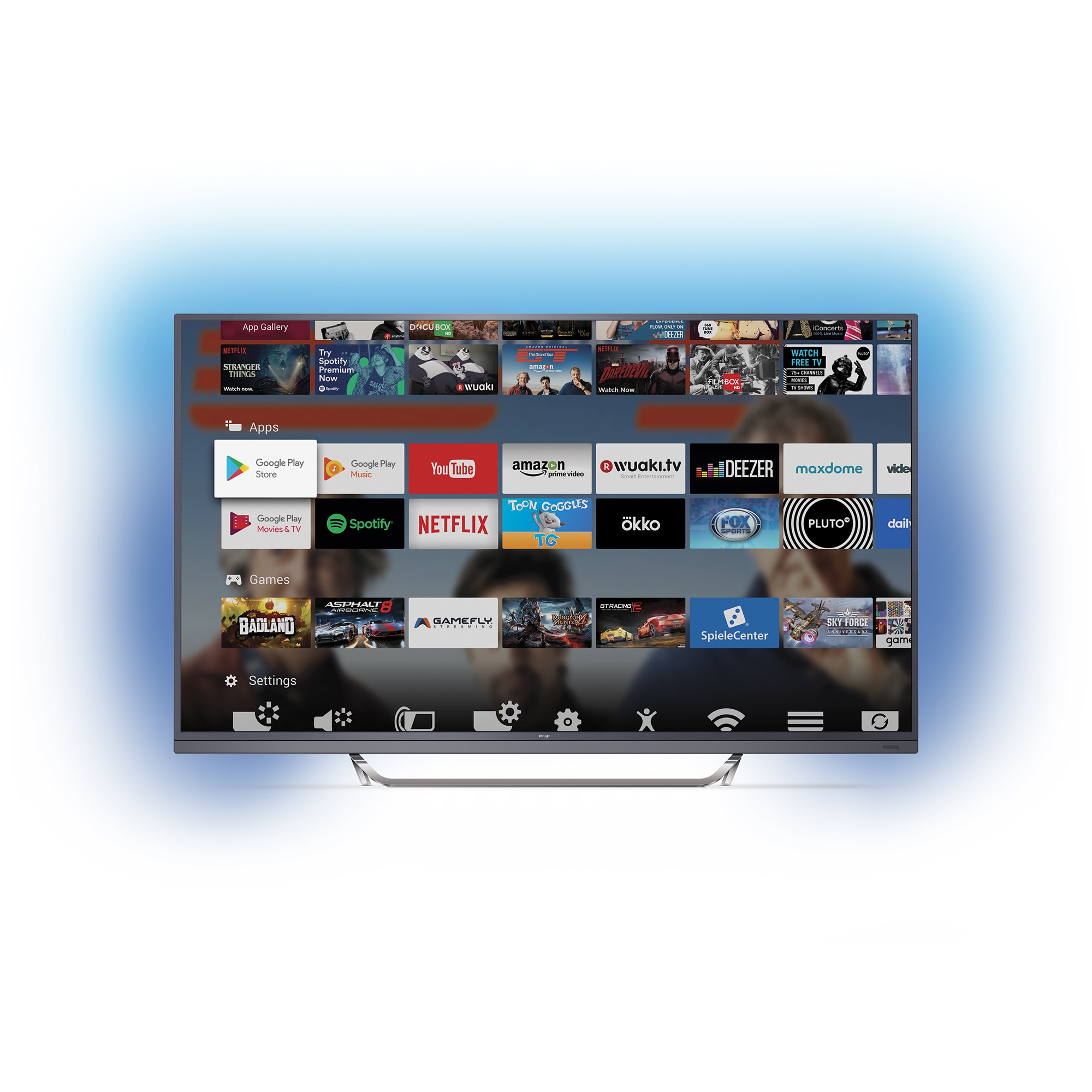 Televizor Smart Android Philips, 164 cm, 65PUS7502/12, 4K Ultra HD, Clasa A+
