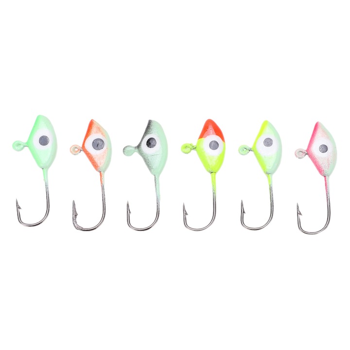 Műcsali készlet, Enforose 6 darabos jéghorgász jig, horgász csalik