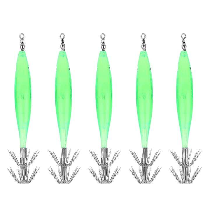 Set momeli artificiale, Enforose Peste calamar de inalta calitate carlig (verde)