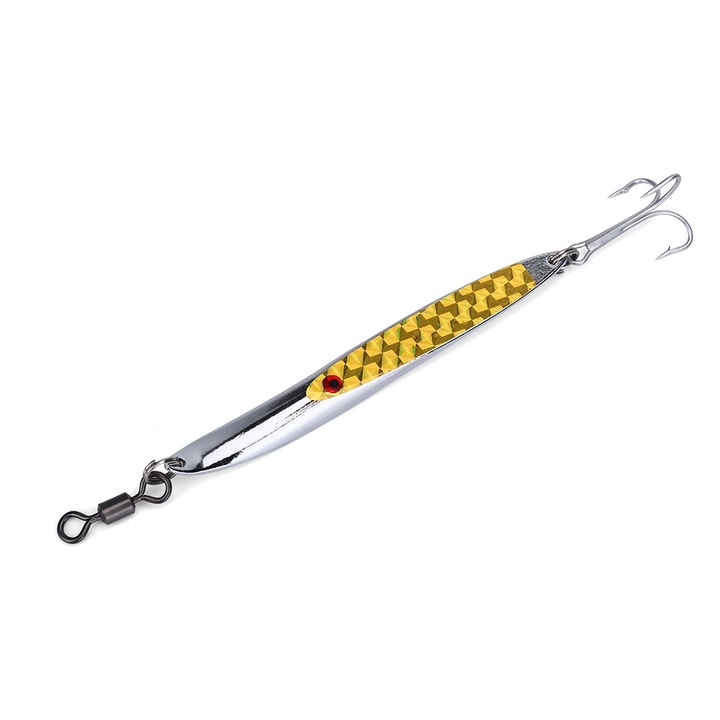 Longziming horgászhorog, 3 darabos készlet, sárga, 84g