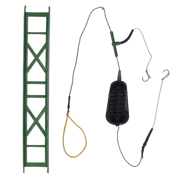 Longziming horgászhorog, készlet, fém súllyal, 60g, kis méret, könnyen hordozható, nagy halakhoz