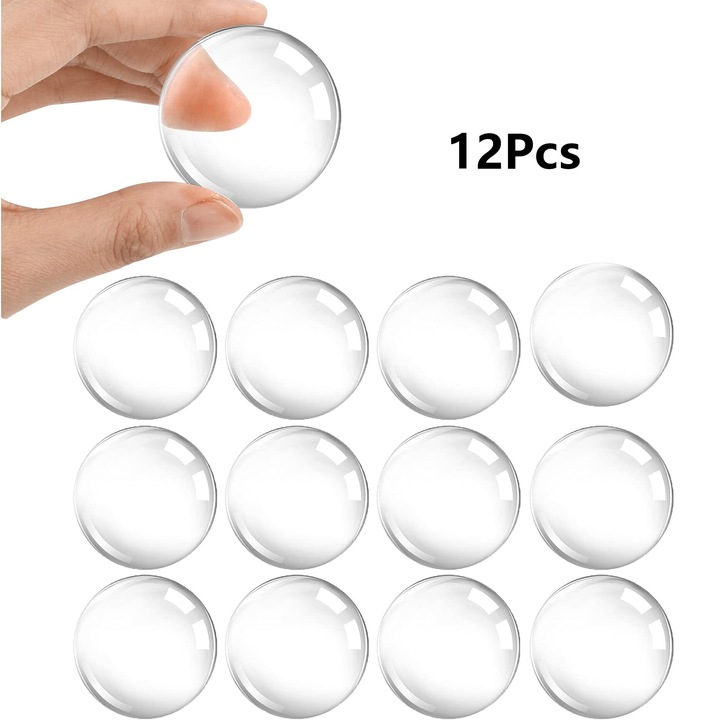 Set 12 opritoare usa Cozevdnt, transparent, 4x0.8cm