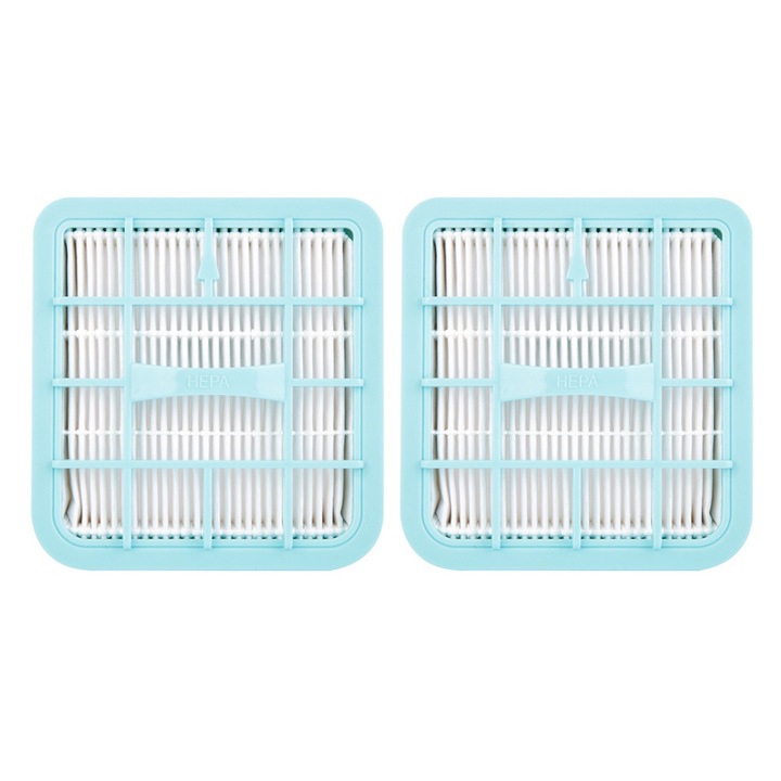 Резервен филтър за прахосмукачка Enforose, комплект 2 броя, 95x90x15 мм, съвместим със серия Philips FC82