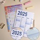 Calendar de perete 2025, Enforose, design compact, alb, 52.5x74.2cm
