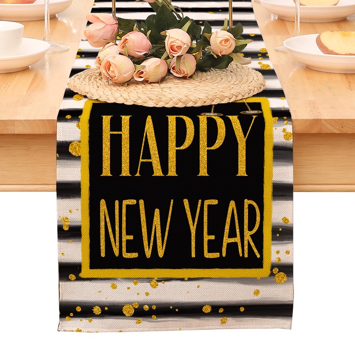 Fata de masa decorativa, Enforose, tematica anul nou