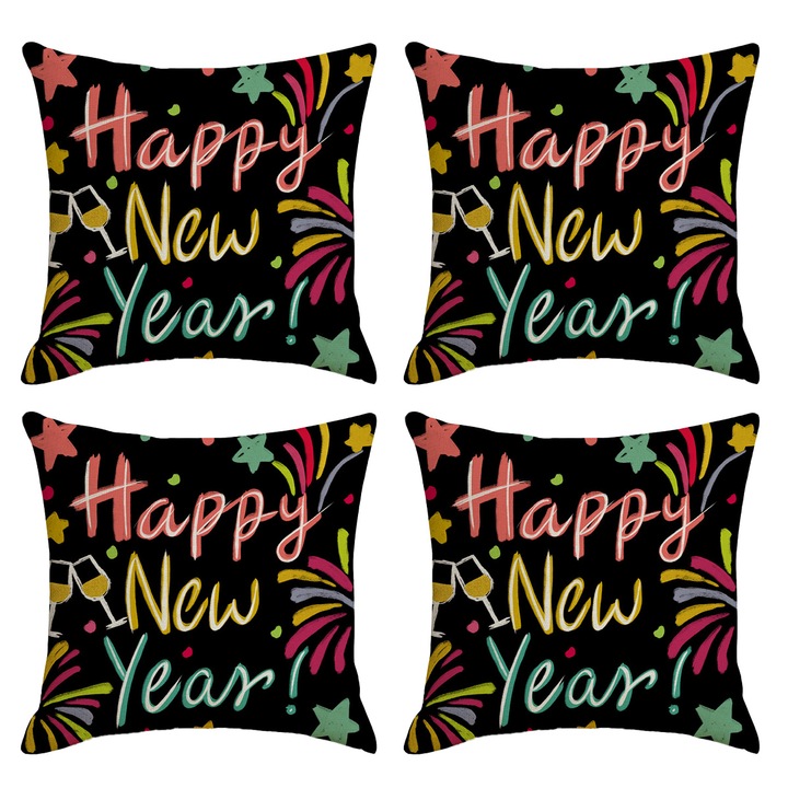 Set 4 huse perna, Enforose, tematica anul nou
