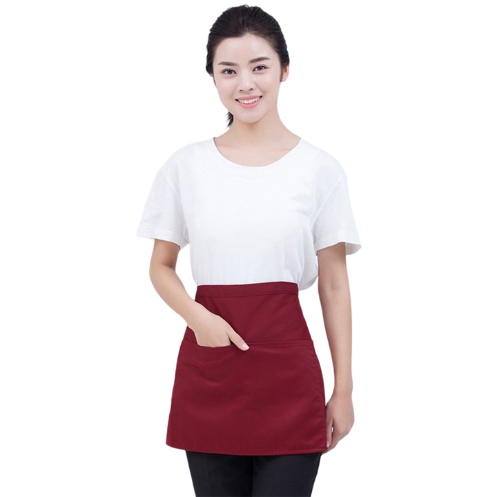 Кухненски престилки Enforose, къса престилка с 2 джоба, многоцветна, размер според изображението