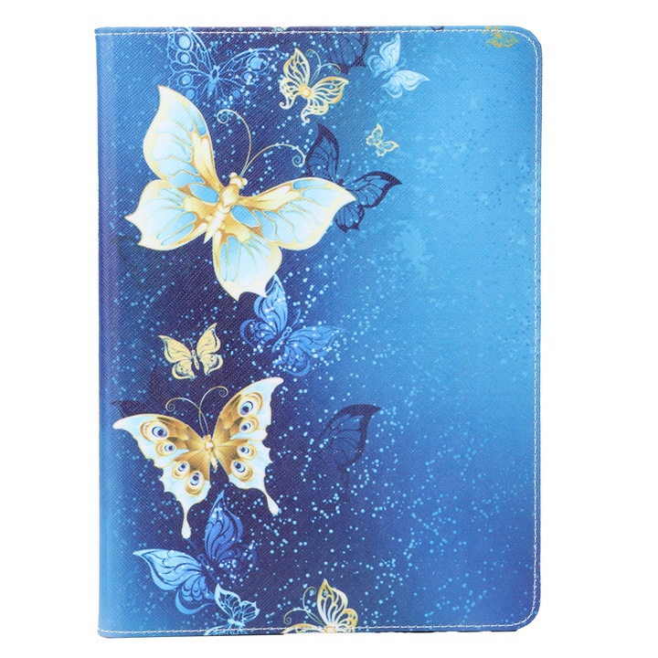 PU védőtok tablethez, 360 fokos, iPad 5-9-hez, 258 g, többszínű