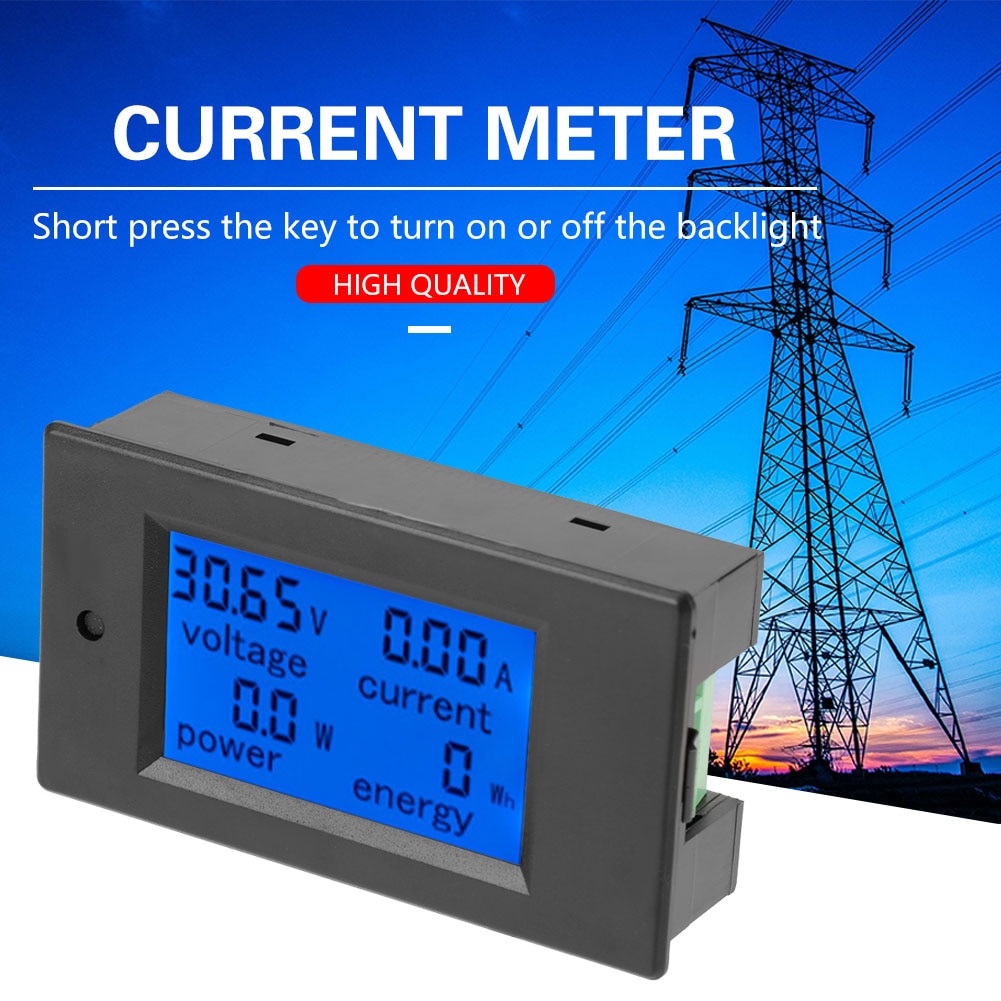 Masurator de tensiune, putere, energie, si curent, PZEM-031, 6.5-100V ...