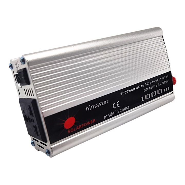 Автомобилен инвертор Cozevdnt 1000W, DC 12V към AC 110V, преносим