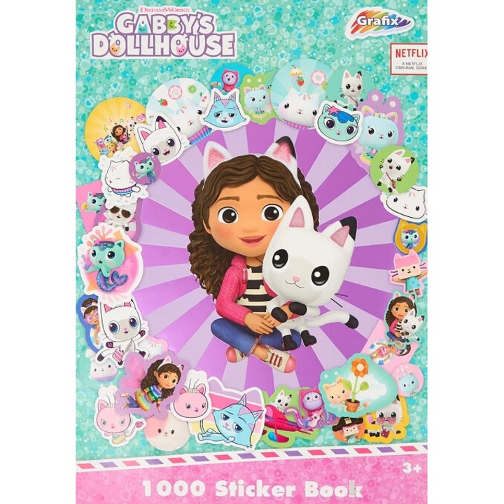 Set de stickere decorative CARDSPLITTER, 20 foi, 1000 bucati, 30x21cm, multicolor