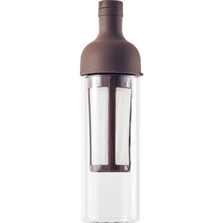 Infuzor pentru cafea rece, sticla borosilicata, capacitate 5 cani, culoare maro, 8x8x30cm