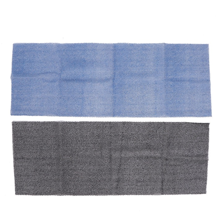 Комплект от 2 найлонови кърпи за баня, longziming, ексфолиращи, черно-синьо, 30x80 см