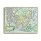 Képáruház Ázsia új térképe (antik térkép), vászonkép, 30x25