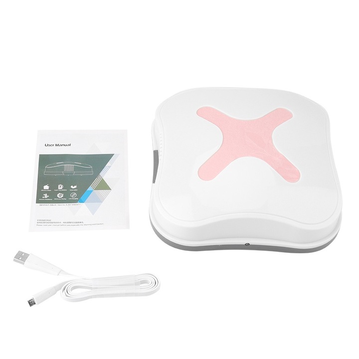 Robot inteligent de maturat automat, cu incarcare USB, curatator de podea, aparat de uz casnic, negru
