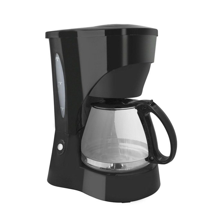 Masina de cafea cu picurare Kuken 34358, 650 W, 650 ml, 6 cani, neagra