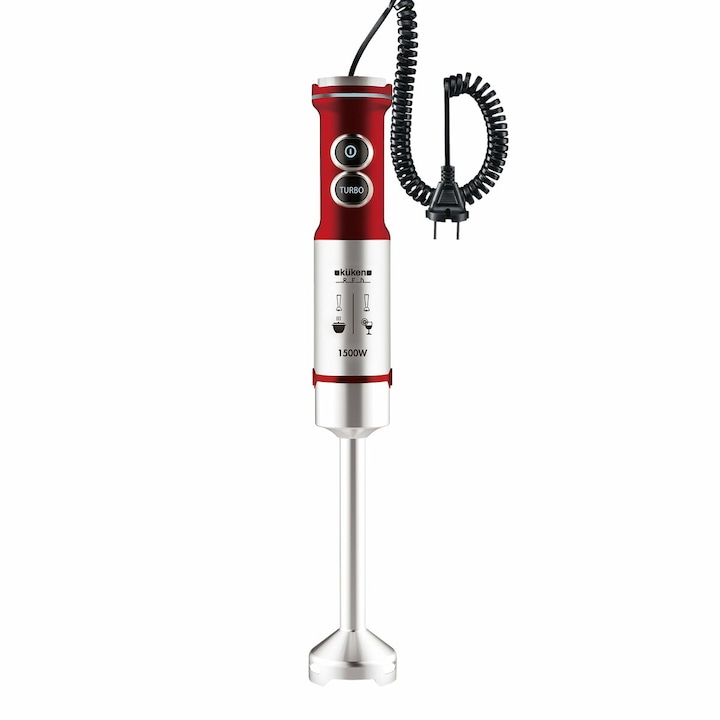 Blender de mana Kuken 34373, 300W, 2 viteze, alb