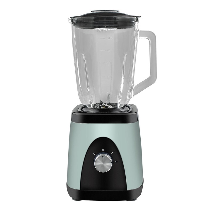 Blender cu pahar Kuken 1000 W 1.5 L, verde, inox