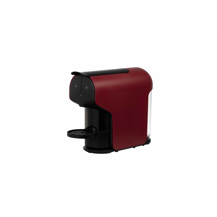 Set Capsule Coffee Machine Delta Q QUICK, rosu, 1200 W, 19 bar, 800 ml, suport ustensile, metal
