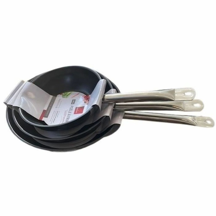 Комплект кухненски прибори Baumalu, тенджери от неръждаема стомана 20x28 см, държач за прибори